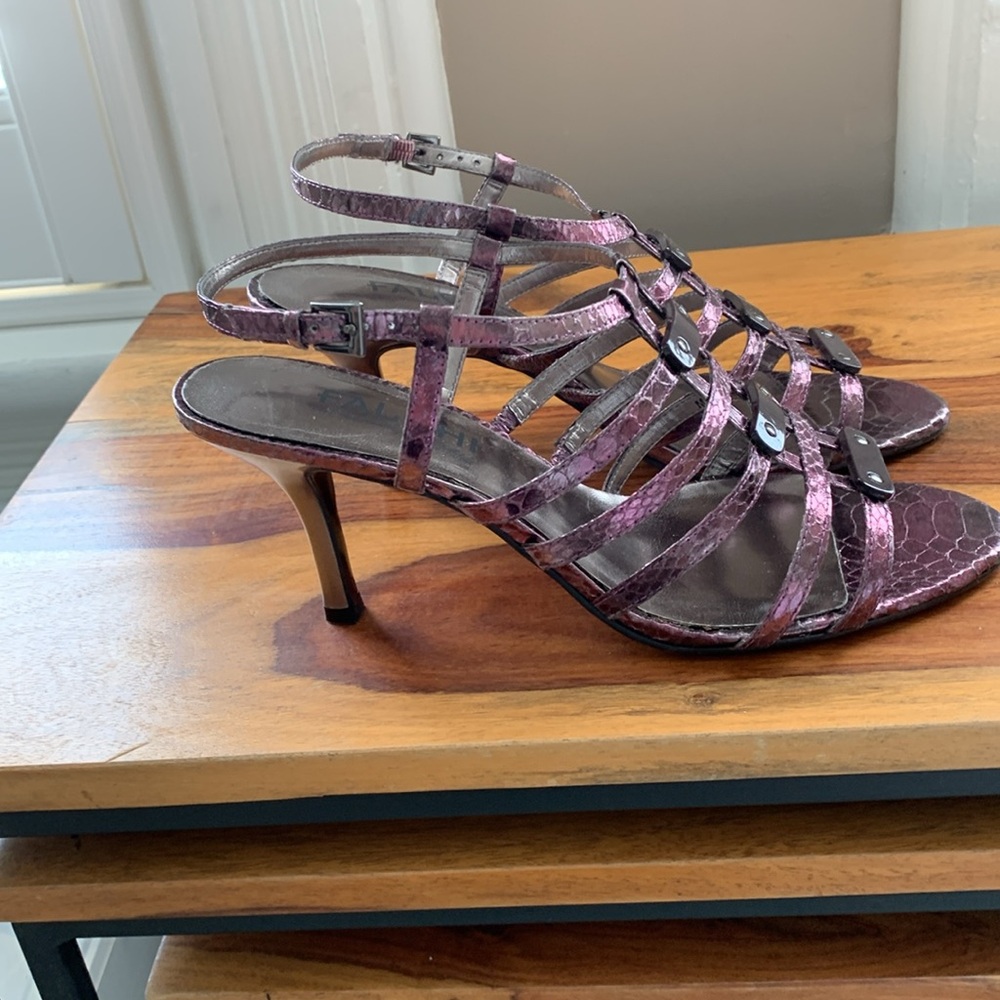 Women's Purple Strappy Heels